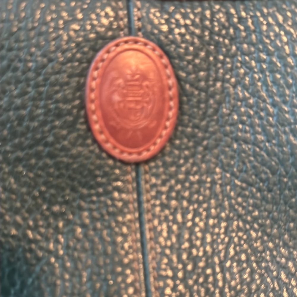 Green and Brown Leather Shoulder Bag - Picture 4 of 4